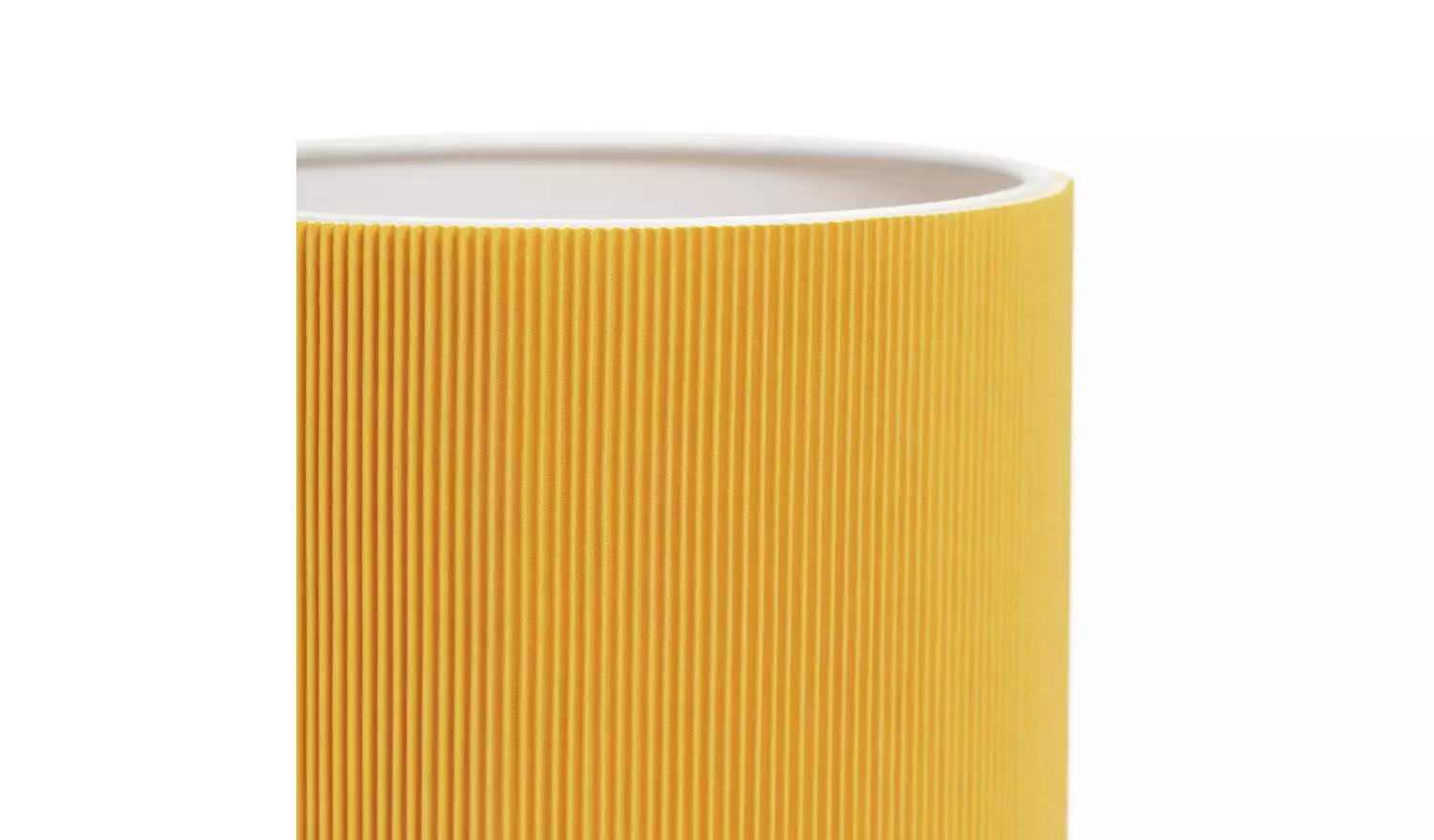 Habitat Mid Century Pleated Column Table Lamp - Yellow