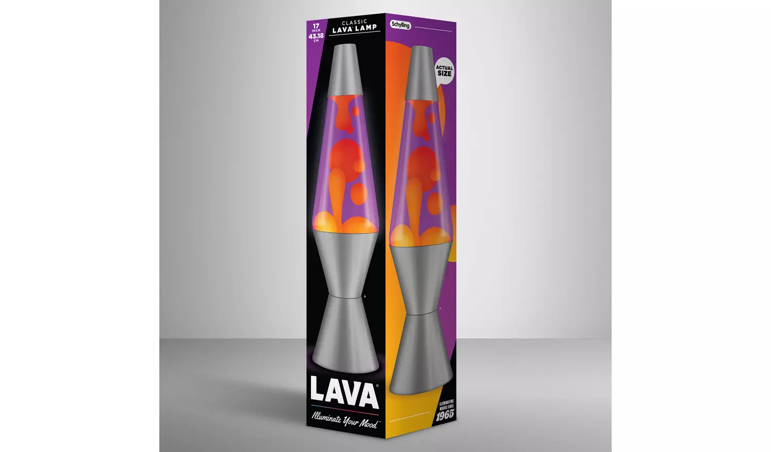 Lava 17in Radiance Lamp - Orange & Violet