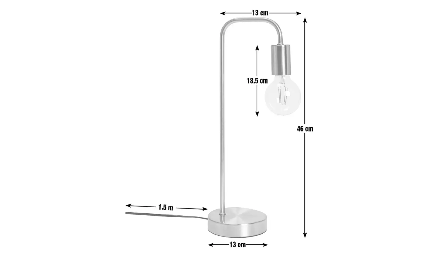 Habitat Rayner Table Lamp - Brass