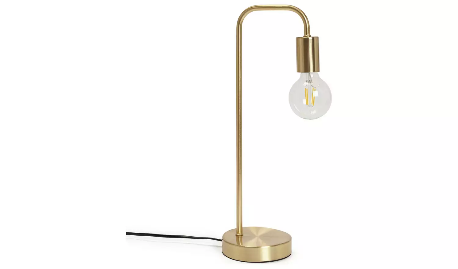 Habitat Rayner Table Lamp - Brass