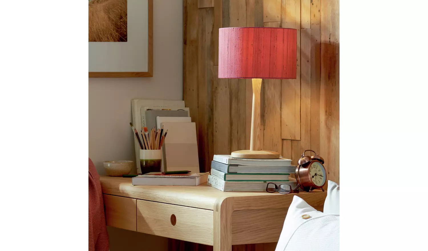 Habitat Pip Wooden Table Lamp Base Only - Natural