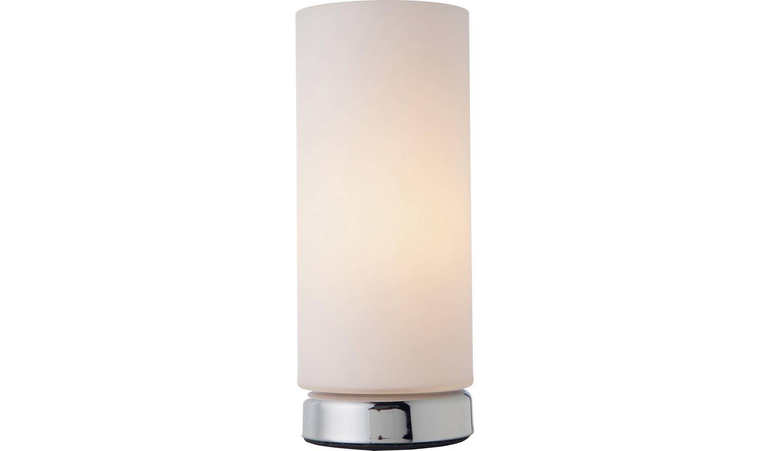 Argos Home Opal Glass Touch Table Lamp - Chrome