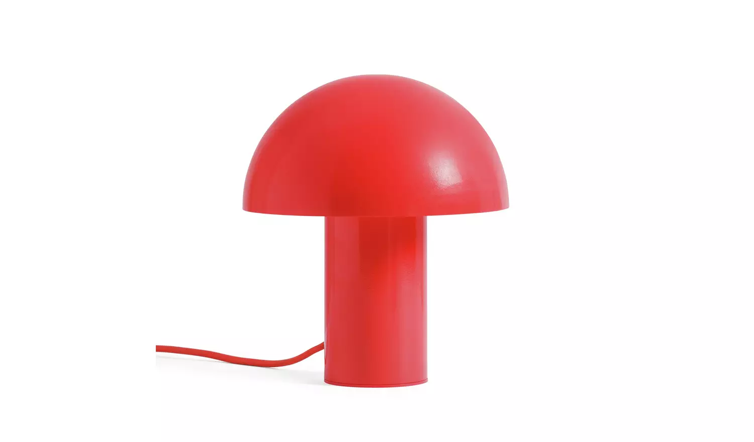 Habitat Ngami Mushroom Aluminium LED Touch Table Lamp-Orange