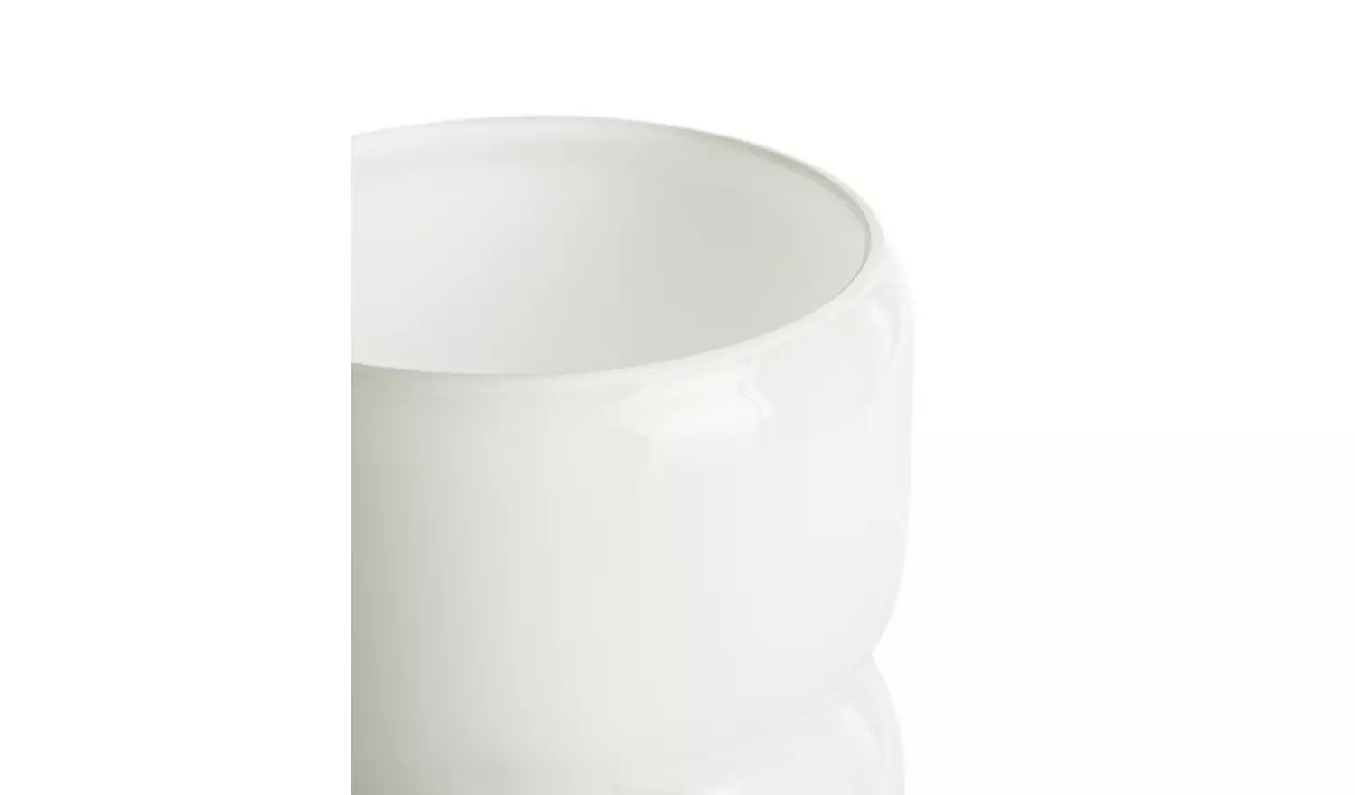 Habitat Parr Glass Column Table Lamp - White