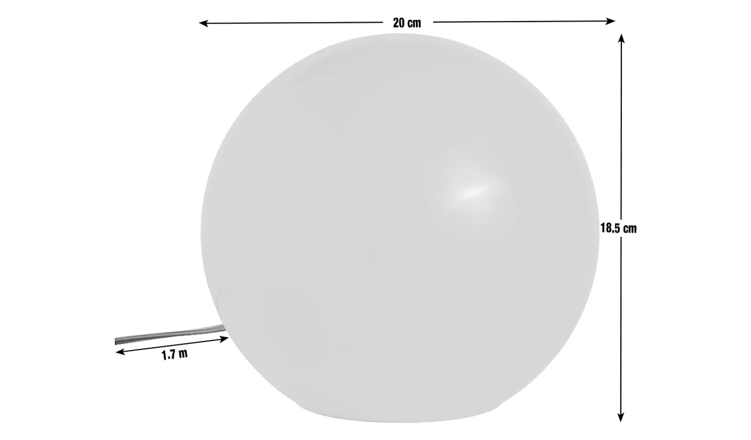 Habitat Caliban Globe Table Lamp - Orange