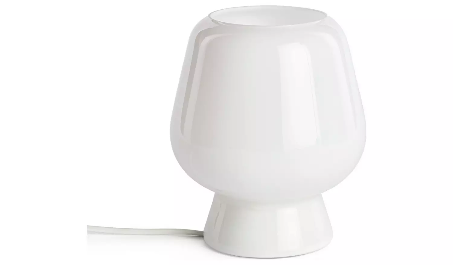 Habitat Lucetta Glass Table Lamp - White