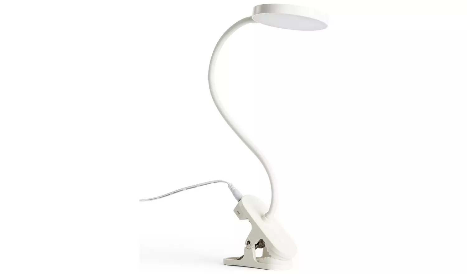 Habitat Mopsa Clip Lamp - White
