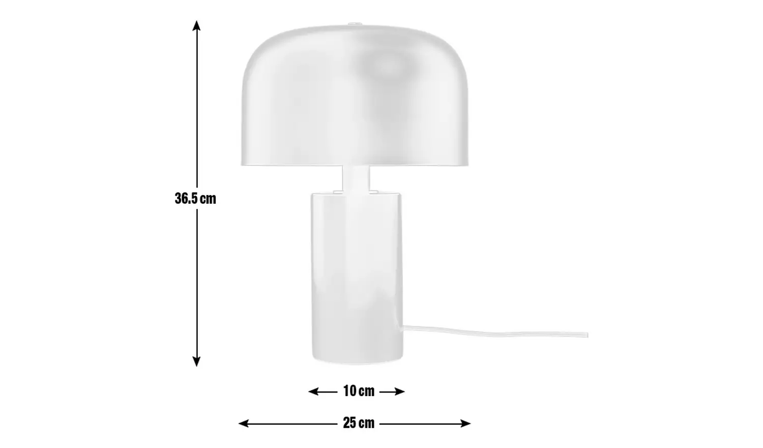 Habitat Marble Table Lamp - Black