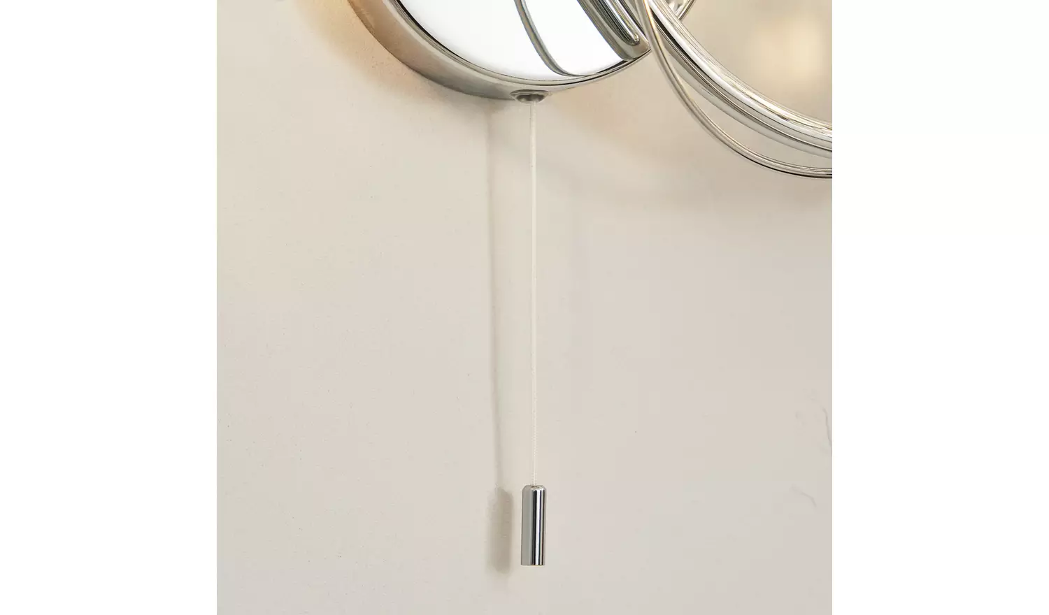 BHS Orchid Alice Glass Wall Light - Chrome