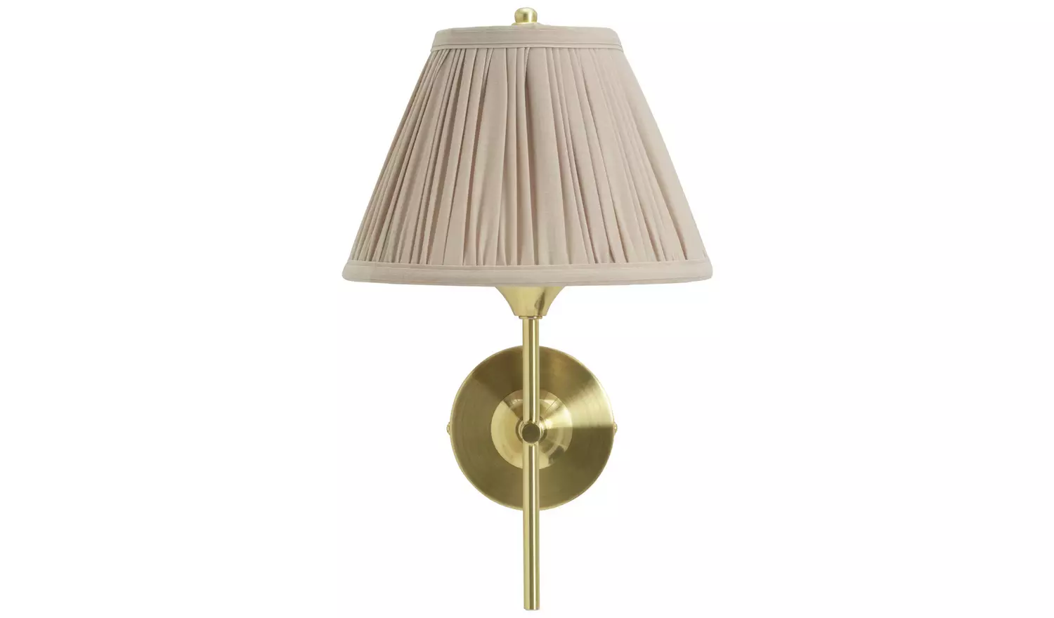 Argos Home Pleated Shade Metal Wall Light - Satin Brass