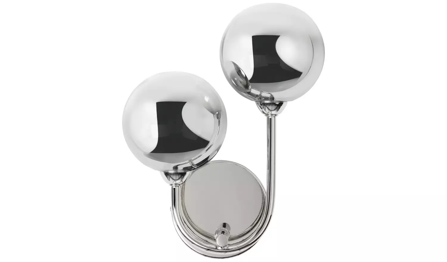 Argos Home Ombre Glass 2 Light Wall Light -Nickel