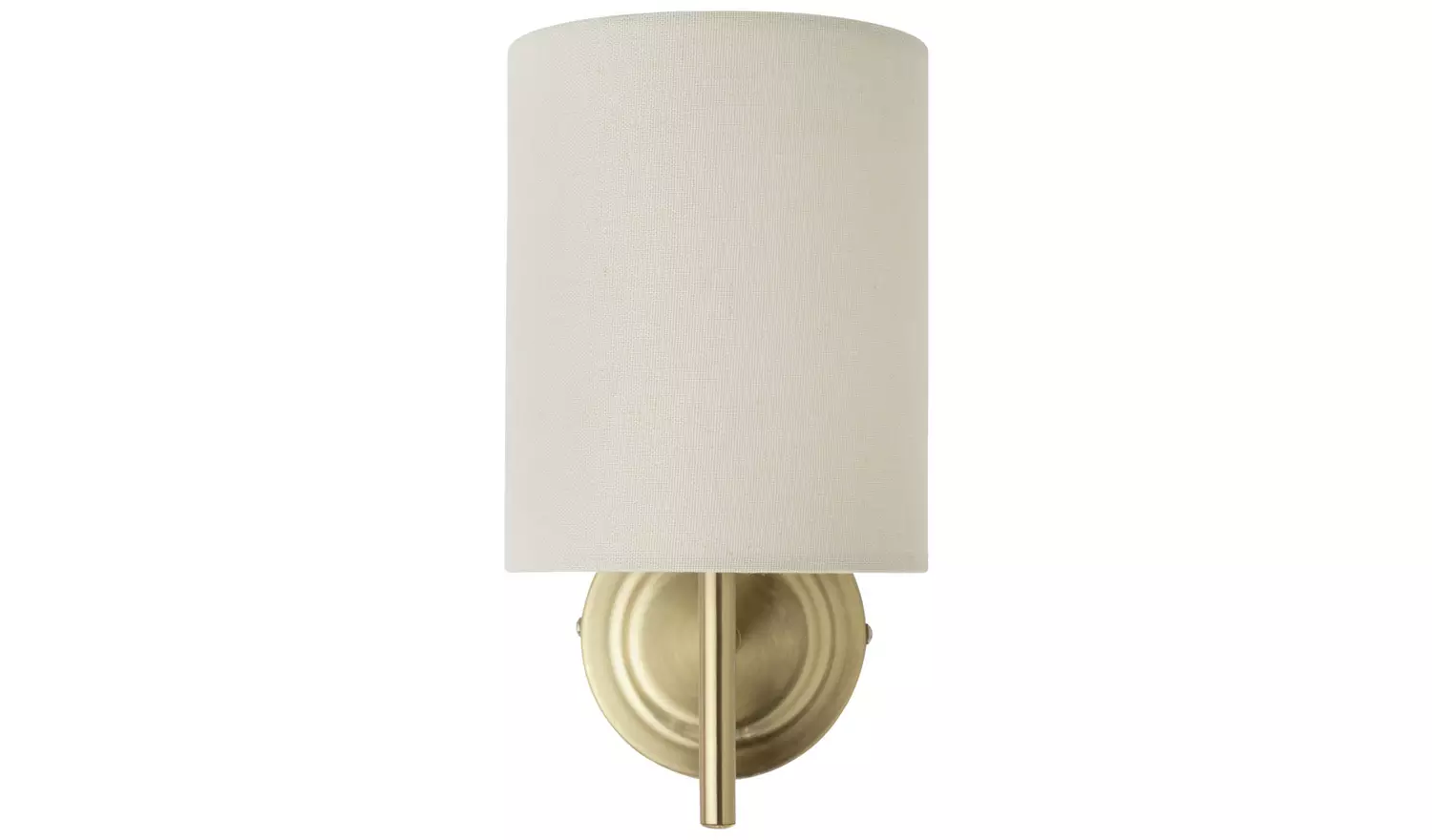 Argos Home Candelabra Steel Wall Light -Brass & Natural