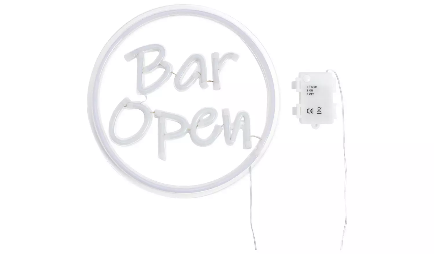 Garden by Sainsburys Battery Neon Effect Bar Sign