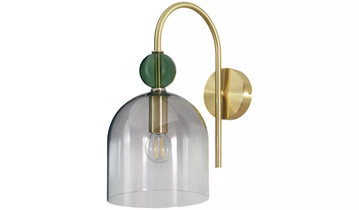 BHS Arezzo Metal Wall Light - Brass