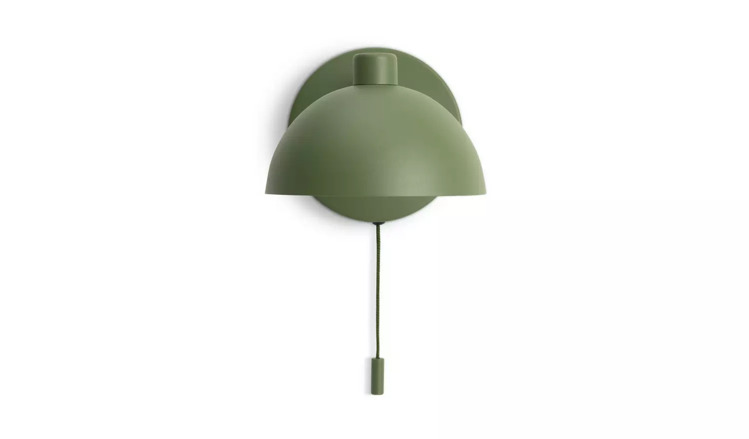 Habitat Mushroom Steel Wall Light - Green