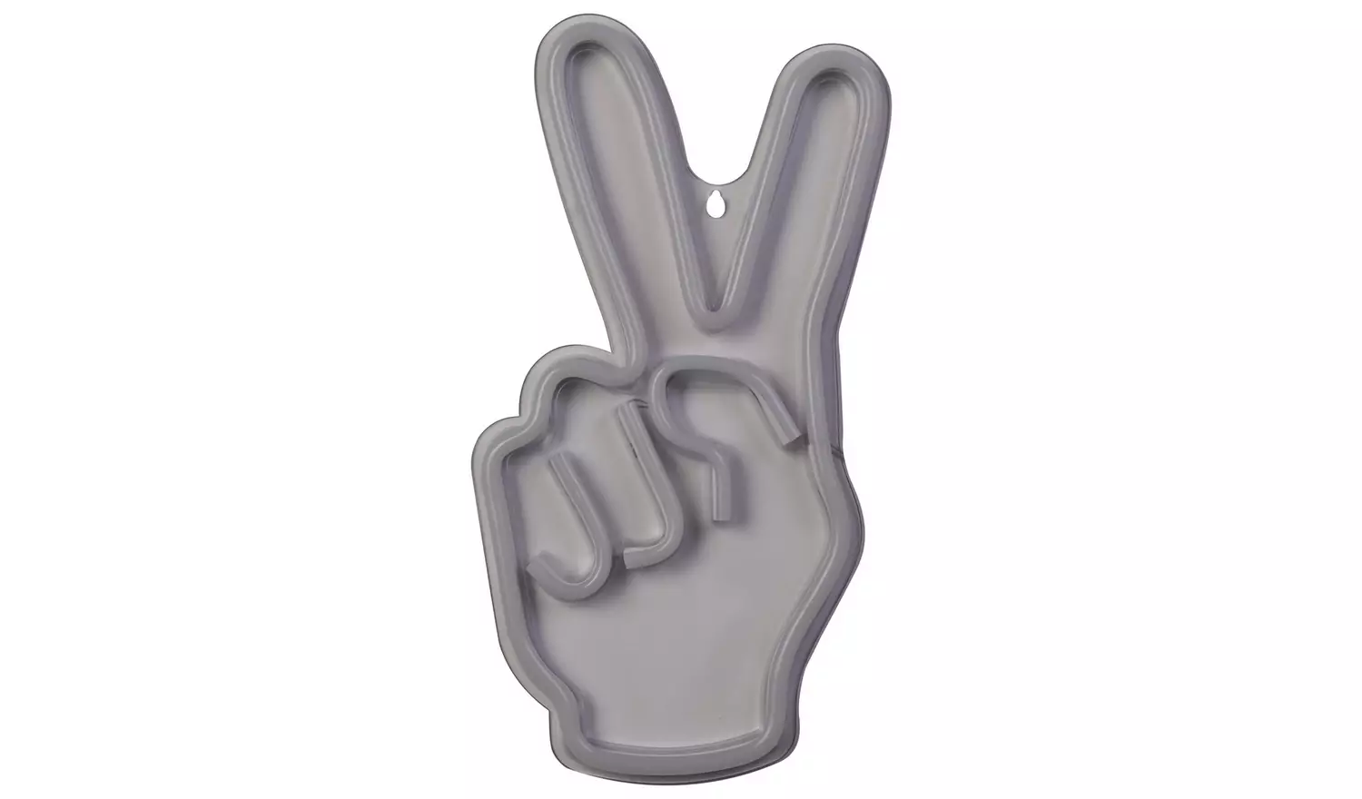 Searchlight Neon Effect Peace Sign Wall Light - White