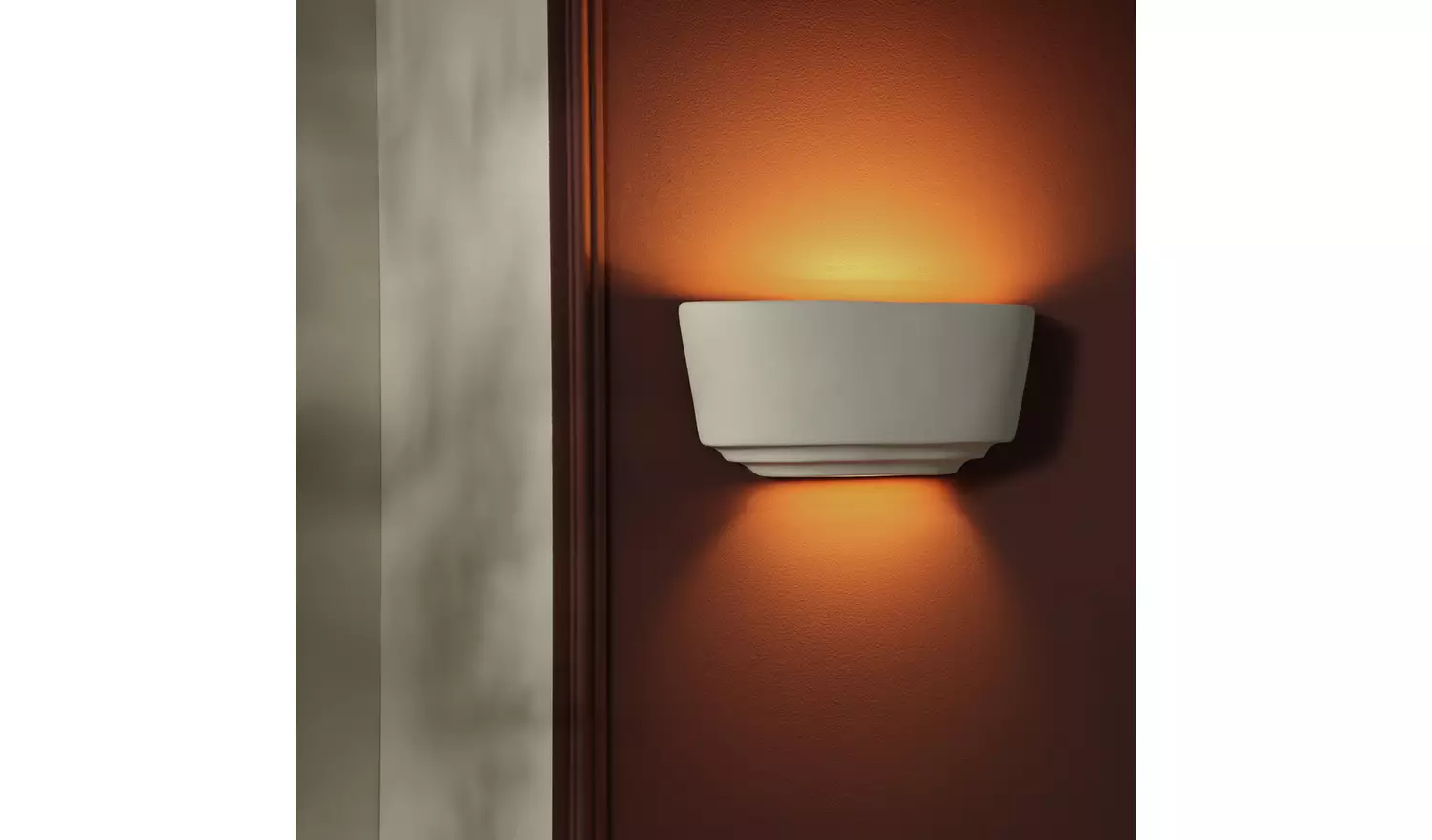 Argos Home Mars Ceramic Tiered Wall Light - White