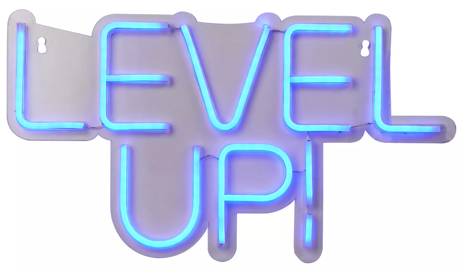 Searchlight Gaming Level Up Neon Effect LED Wall Light-Blue