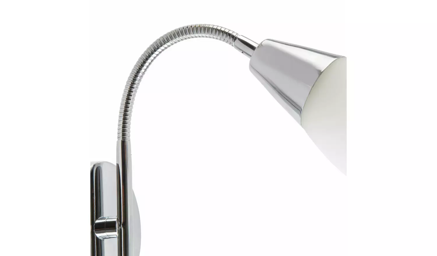 Argos Home Curico Glass Wall Light - Chrome & White