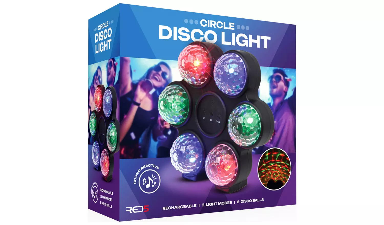 RED5 Circle Disco Light