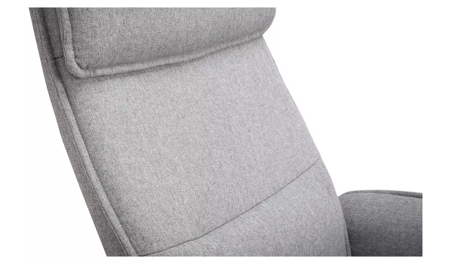 Julian Bowen Aria Fabric Recliner Chair with Footstool- Grey