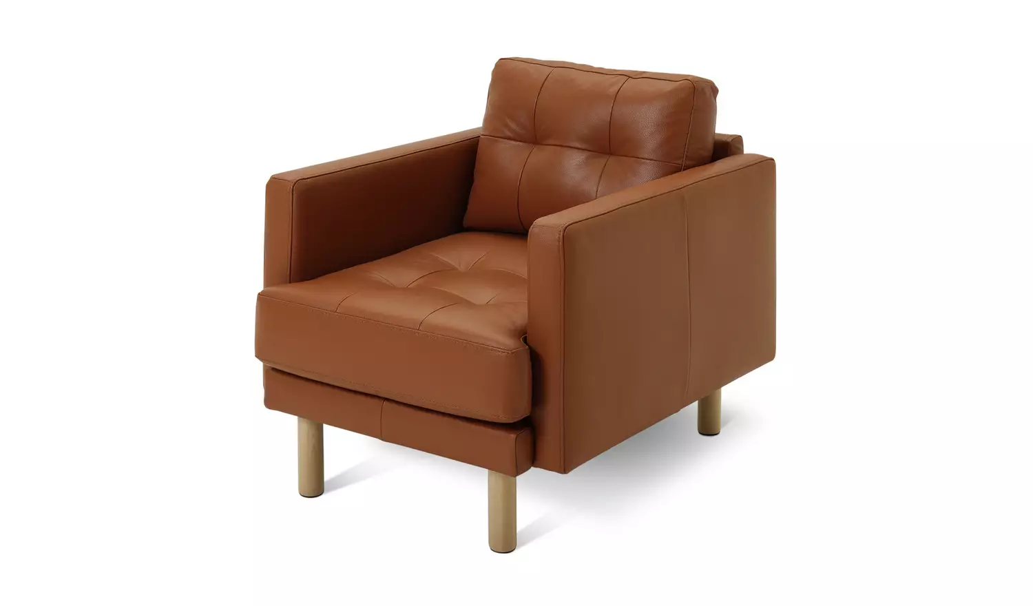 Habitat Newell Leather Armchair - Tan