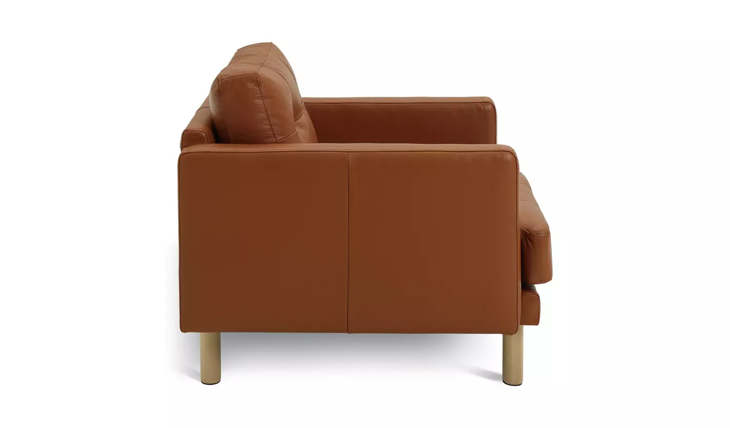 Habitat Newell Leather Armchair - Tan