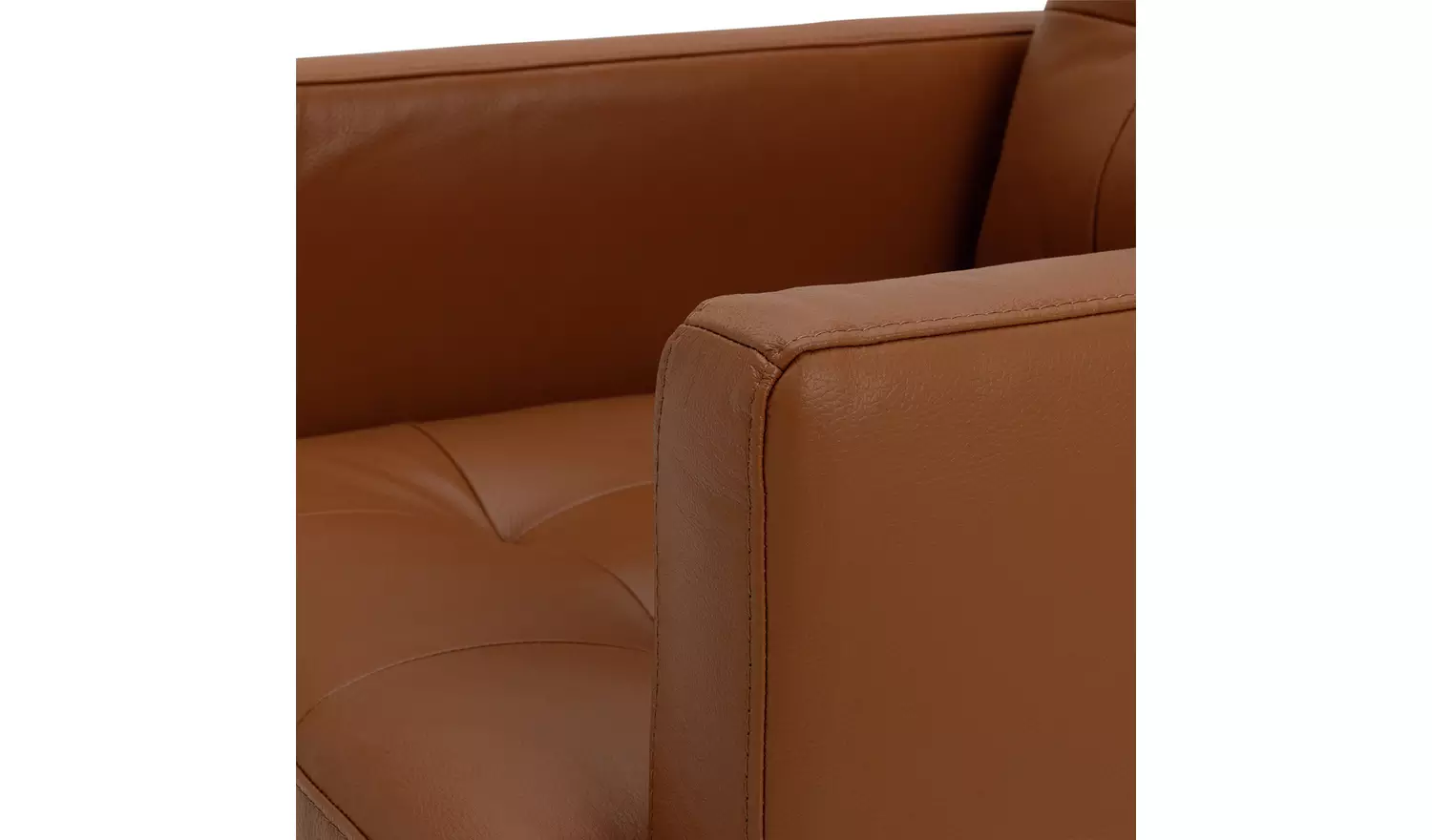 Habitat Newell Leather Armchair - Tan