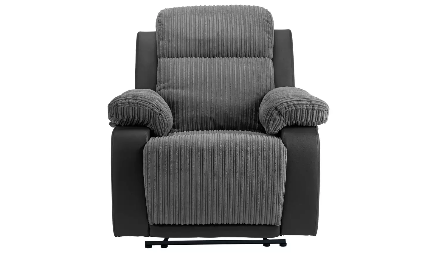 Argos Home Bradley Fabric Manual Recliner Chair - Charcoal