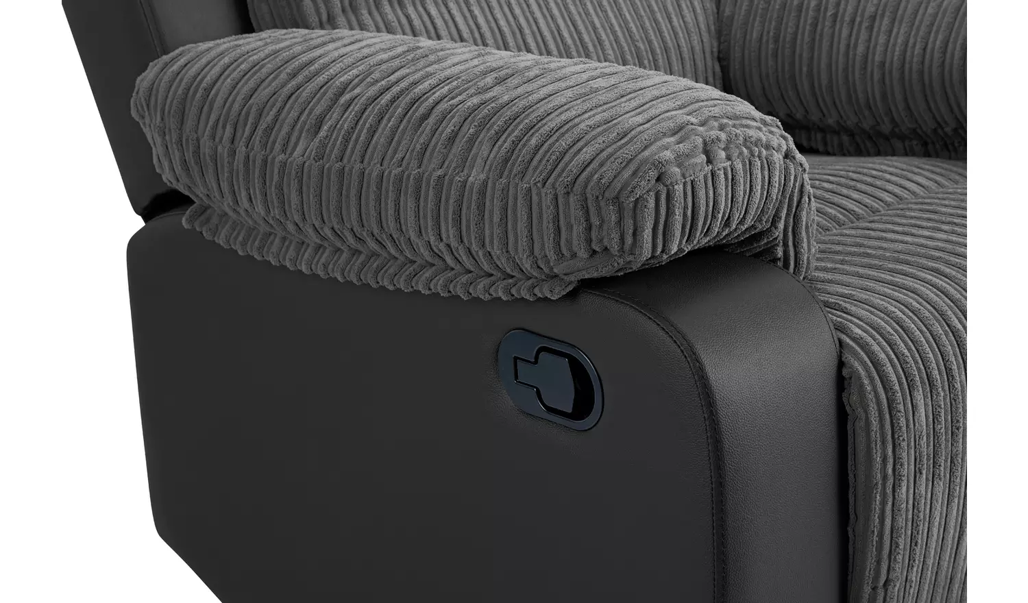 Argos Home Bradley Fabric Manual Recliner Chair - Charcoal