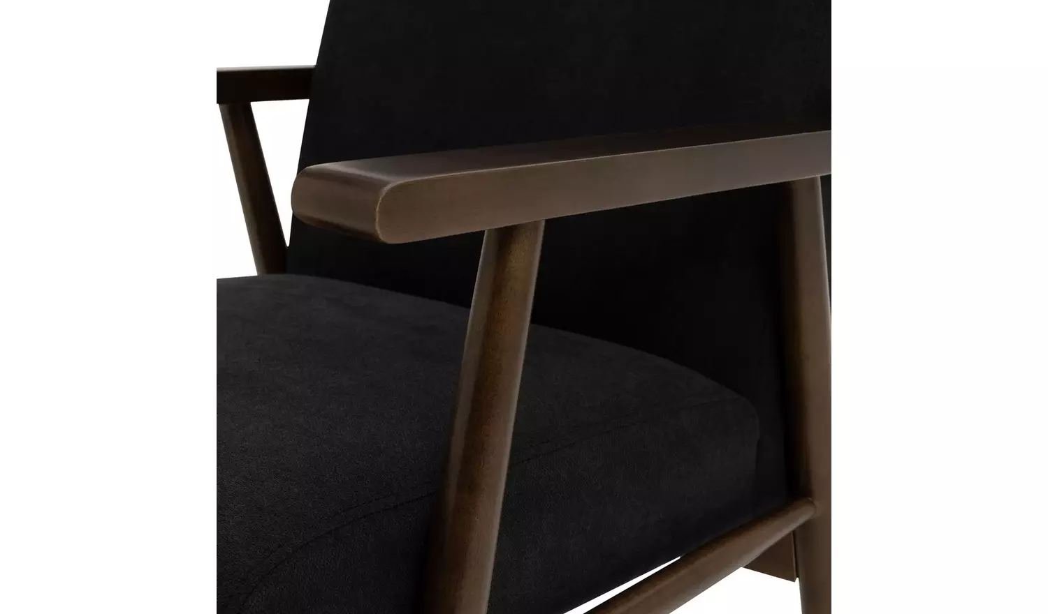 Argos Home Watson Self Assembly Wood Accent Chair -Dark Grey