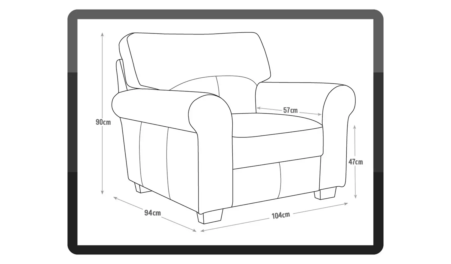Argos Home Salisbury Leather Armchair - Tan