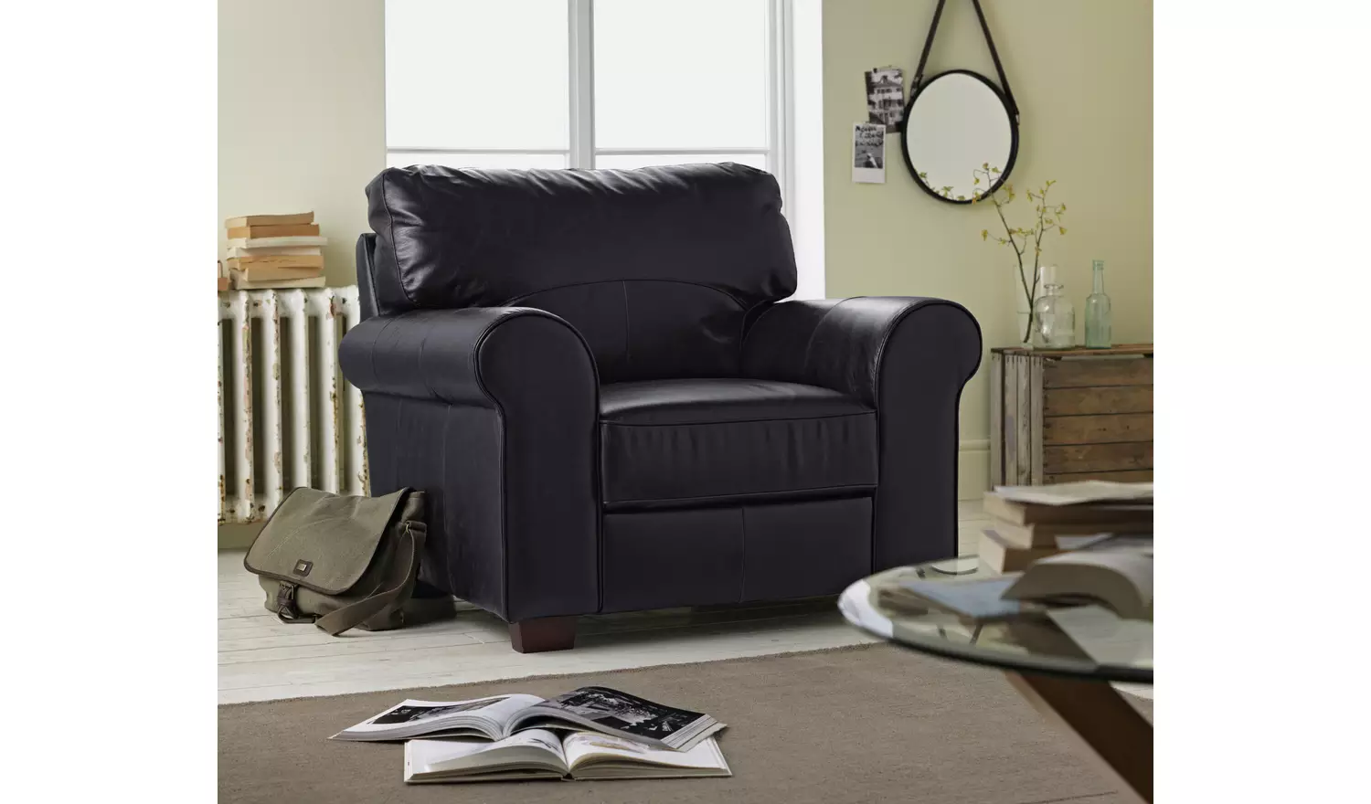 Argos Home Salisbury Leather Armchair - Tan
