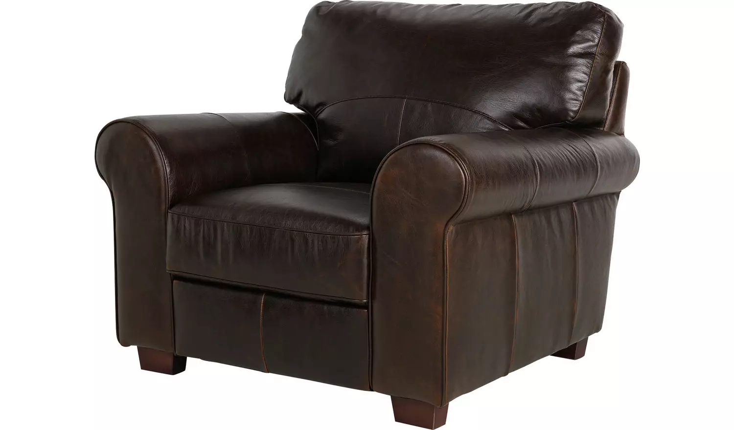 Argos Home Salisbury Leather Armchair - Chocolate