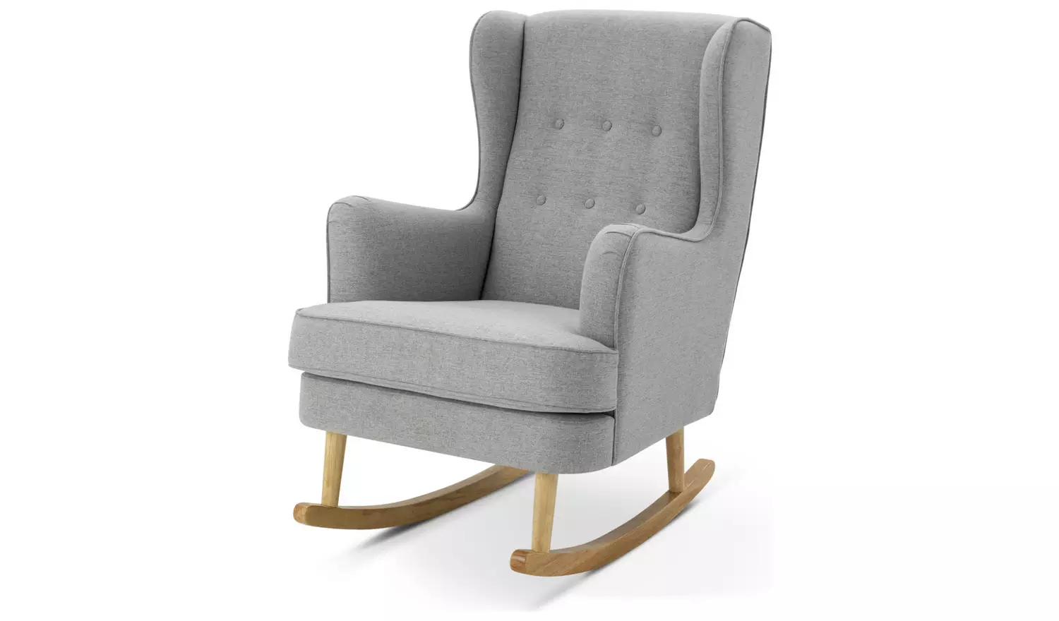 Habitat Callie Fabric Rocking Chair - Light Grey