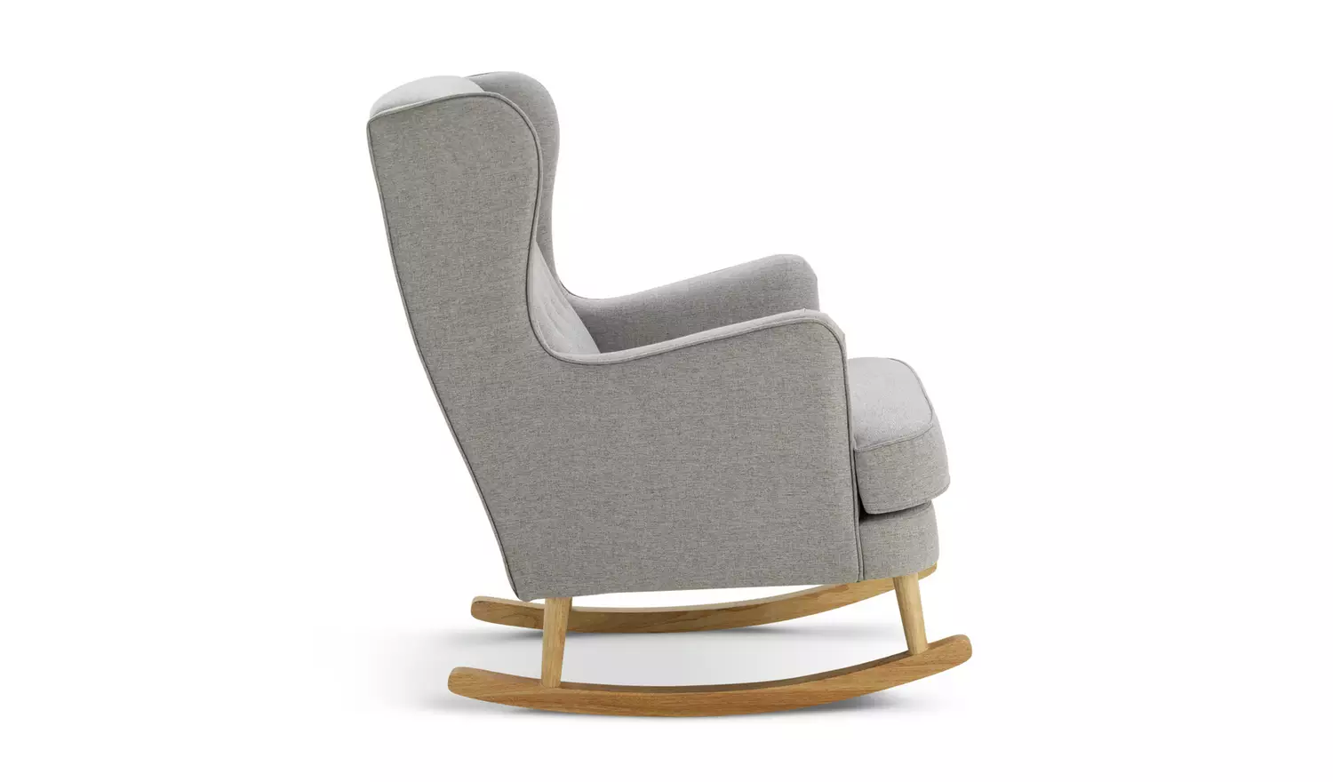 Habitat Callie Fabric Rocking Chair - Light Grey