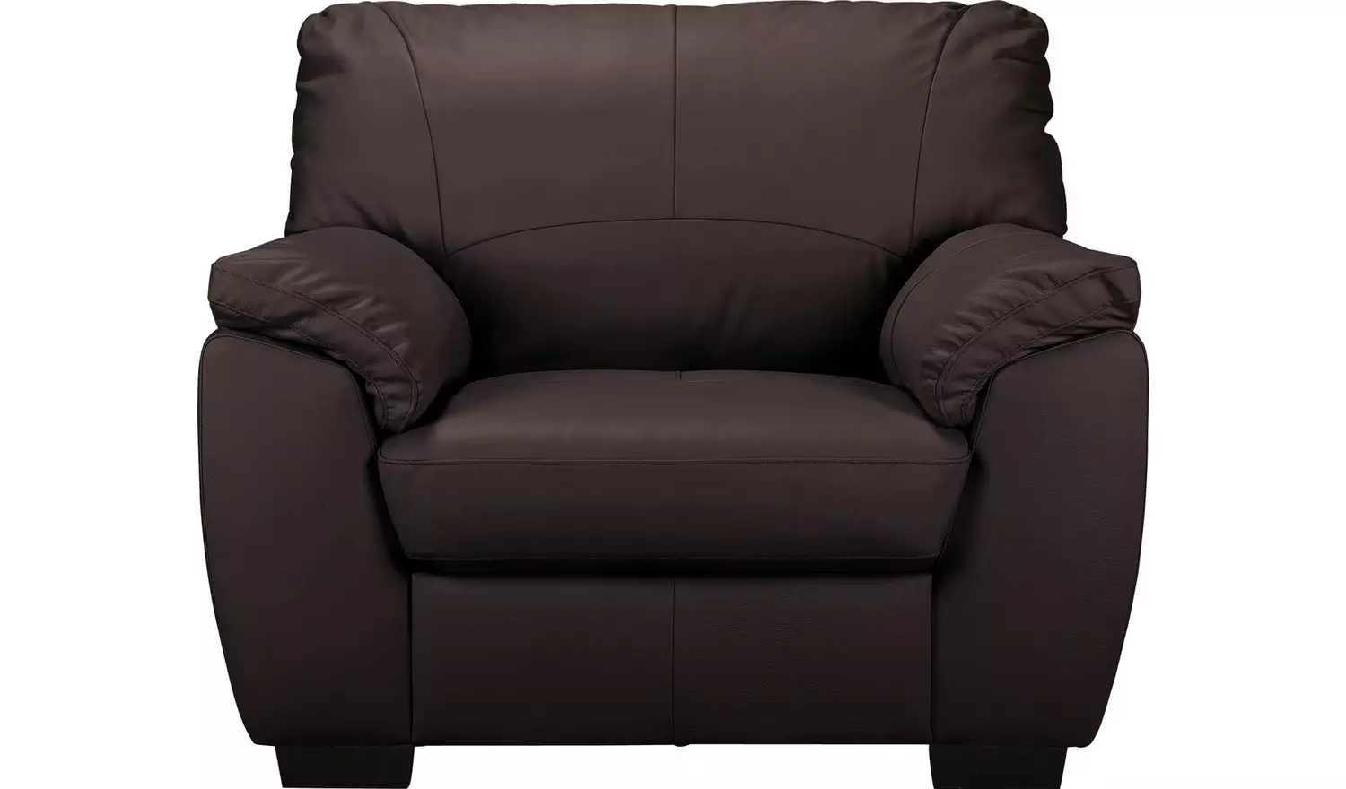 Argos Home Milano Leather Armchair - Chocolate