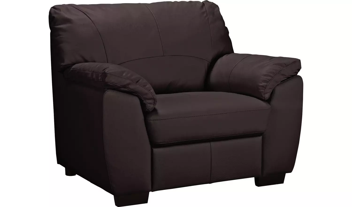 Argos Home Milano Leather Armchair - Chocolate