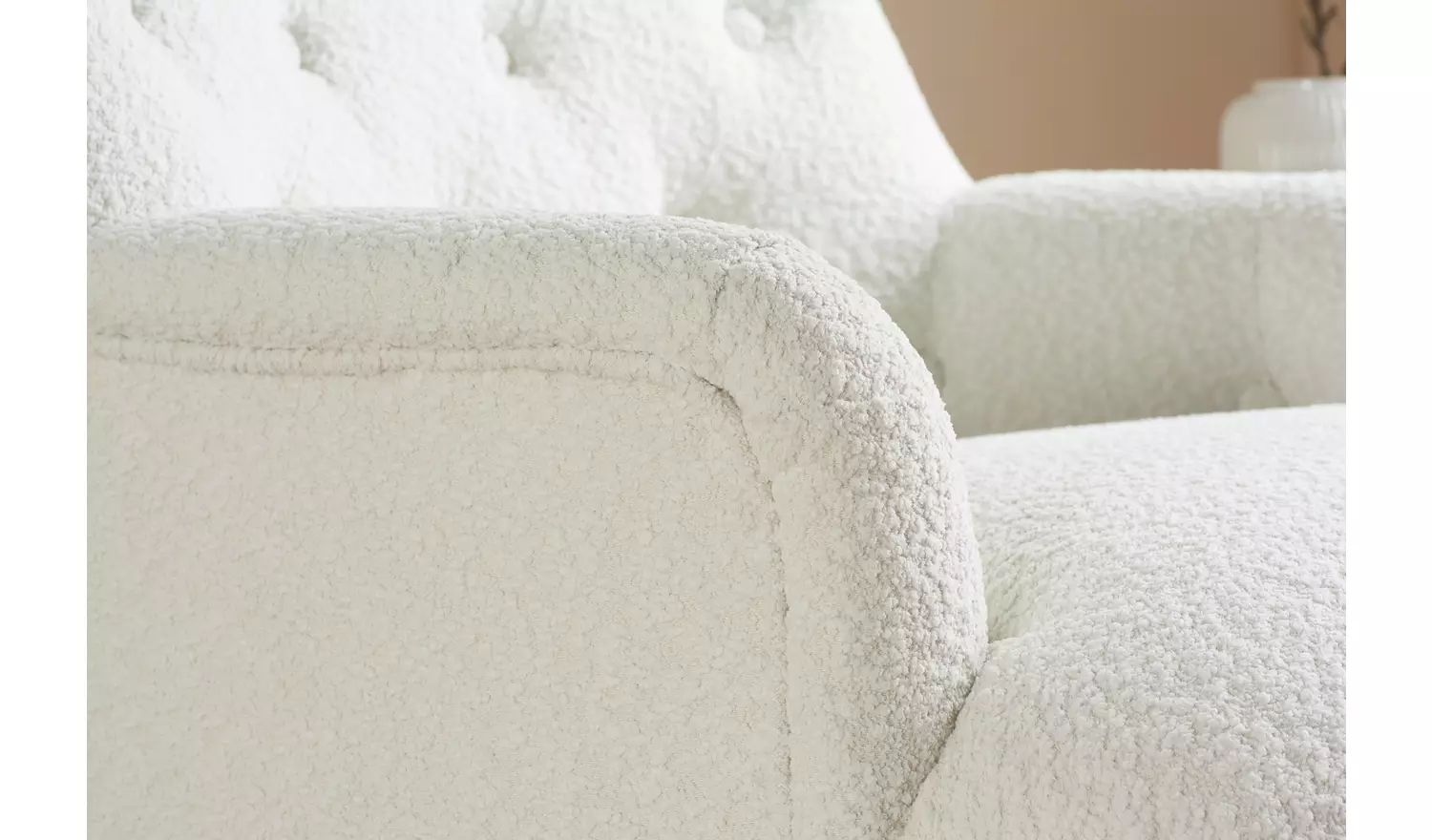 Birlea Padstow Boucle Armchair - White