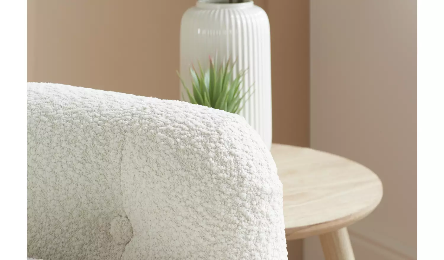 Birlea Padstow Boucle Armchair - White