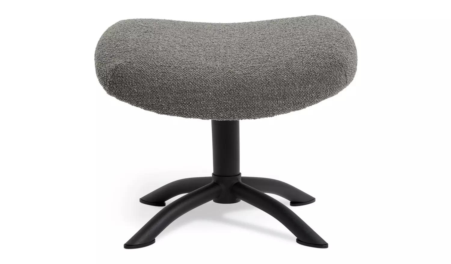 Habitat Alden Fabric Swivel Chair and Footstool - Grey