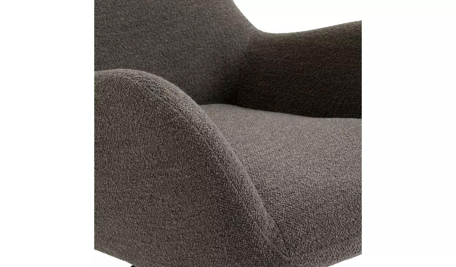 Habitat Alden Fabric Swivel Chair and Footstool - Grey