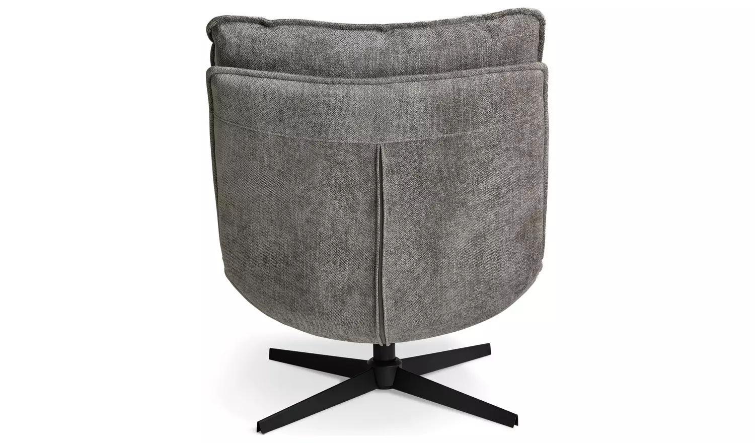 Argos Home Soloman Fabric Swivel Chair - Grey