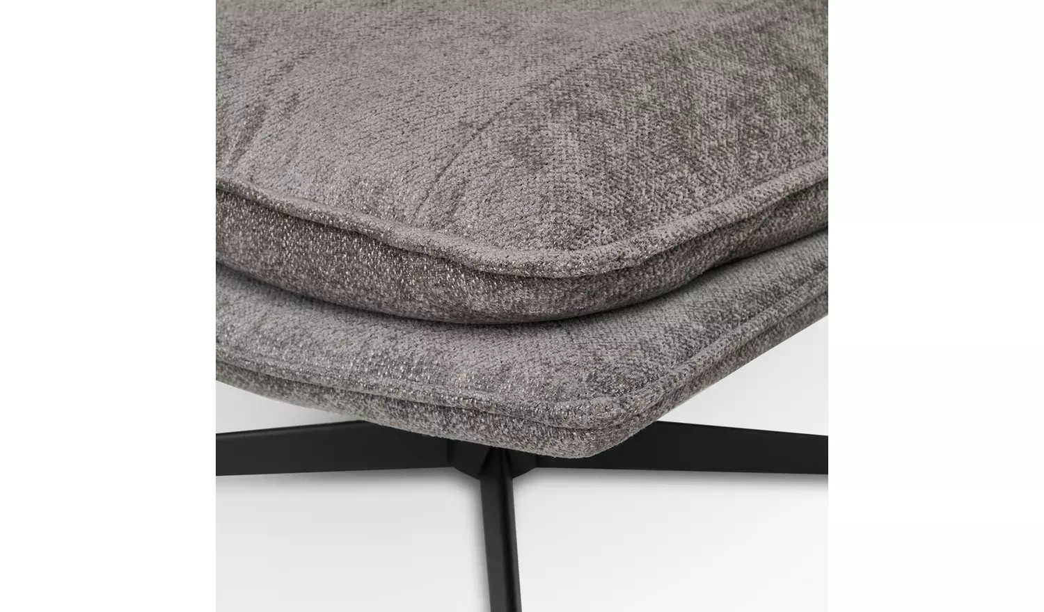 Argos Home Soloman Fabric Swivel Chair - Grey