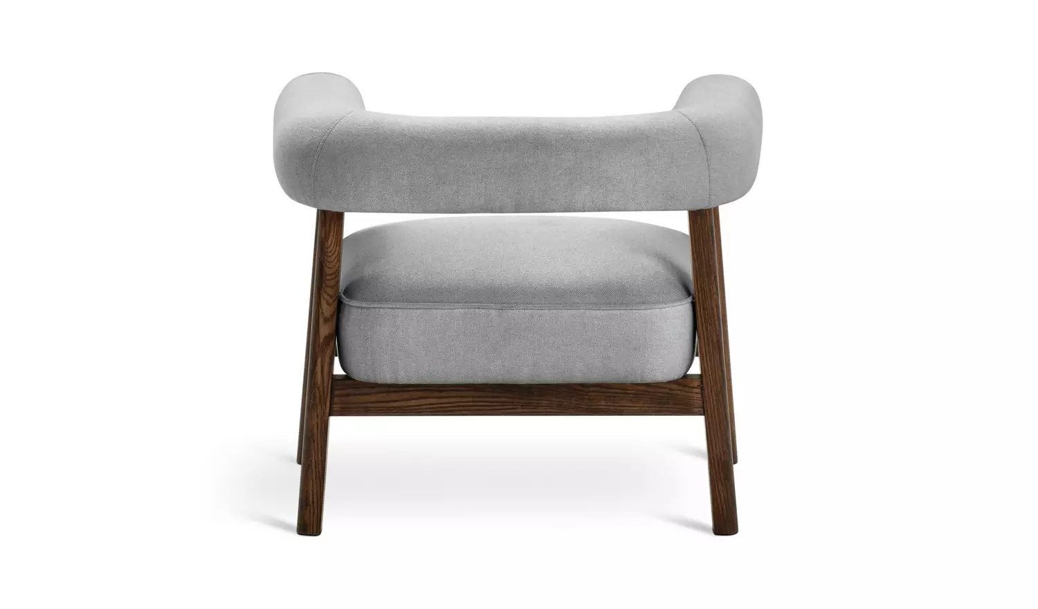 Habitat Elio Fabric Curved Armchair - Grey