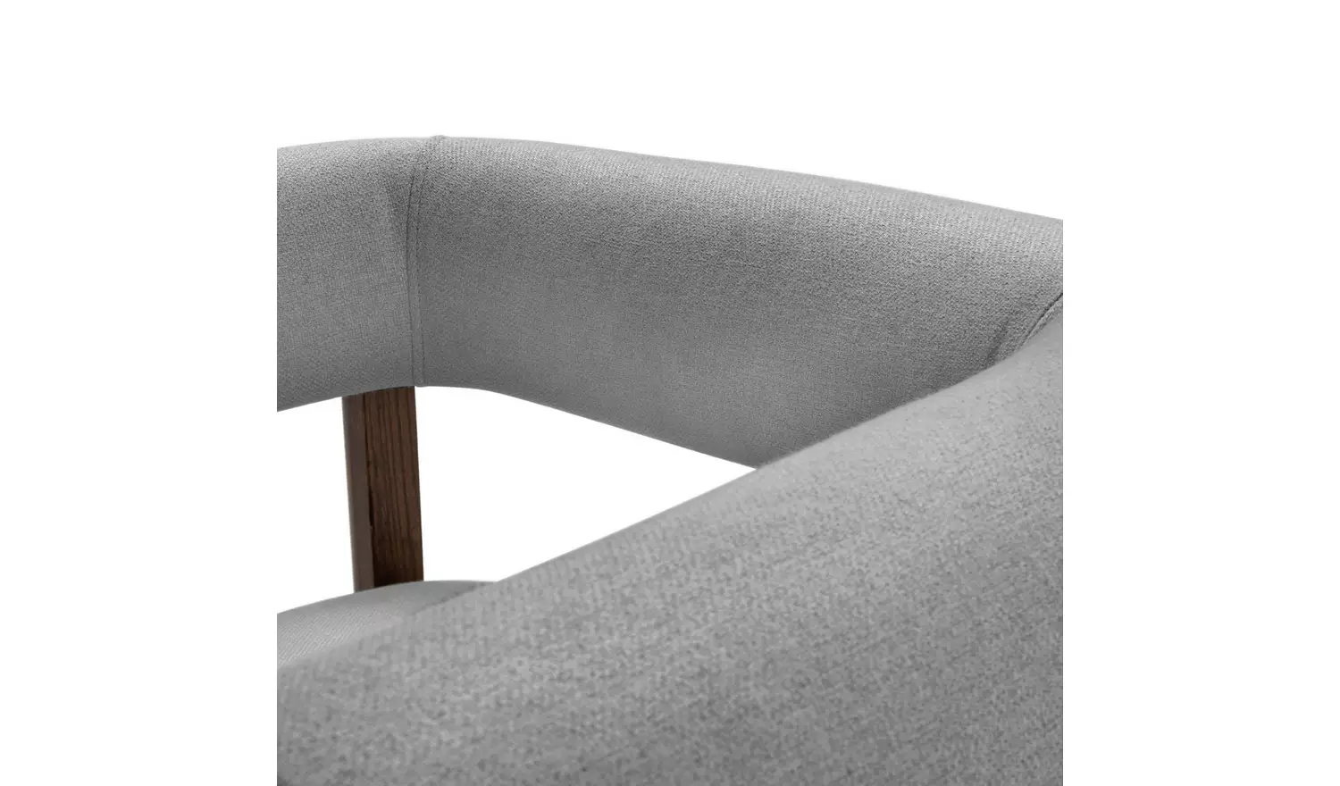 Habitat Elio Fabric Curved Armchair - Grey