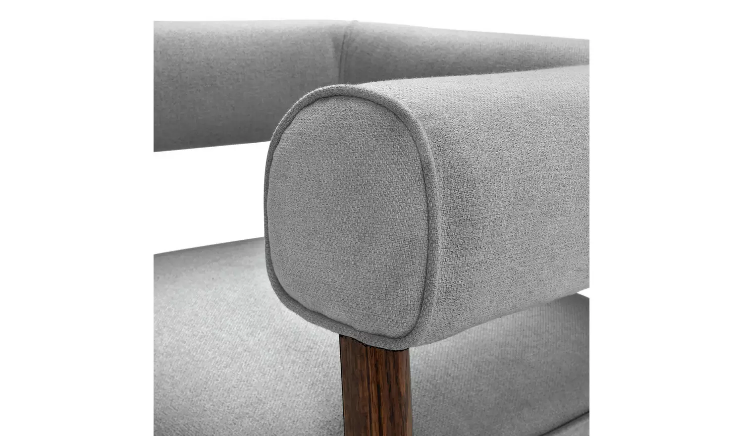 Habitat Elio Fabric Curved Armchair - Grey