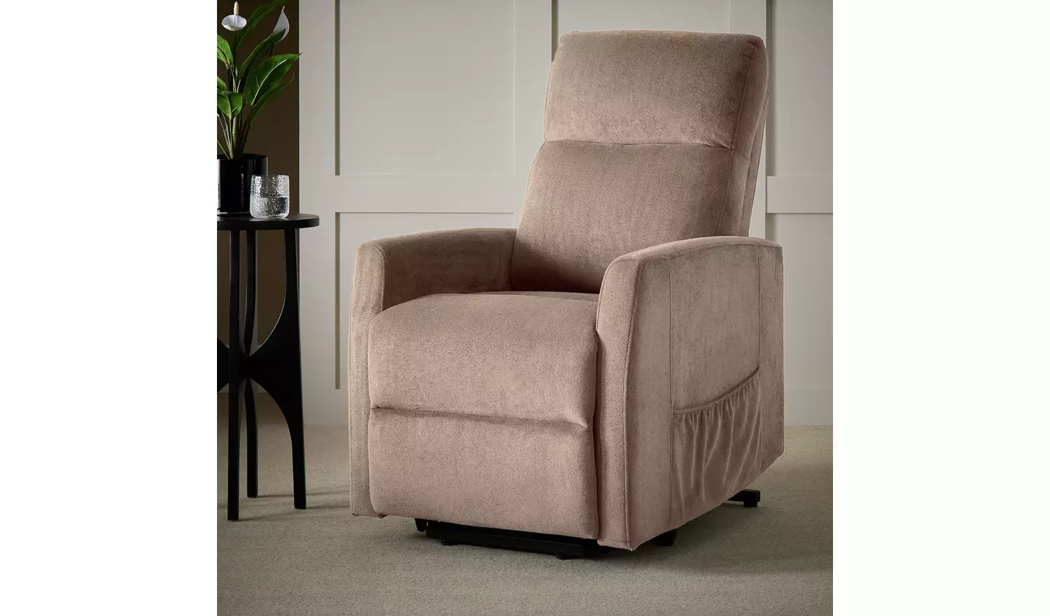 Argos Home Waylon Fabric Rise & Recline Chair - Natural