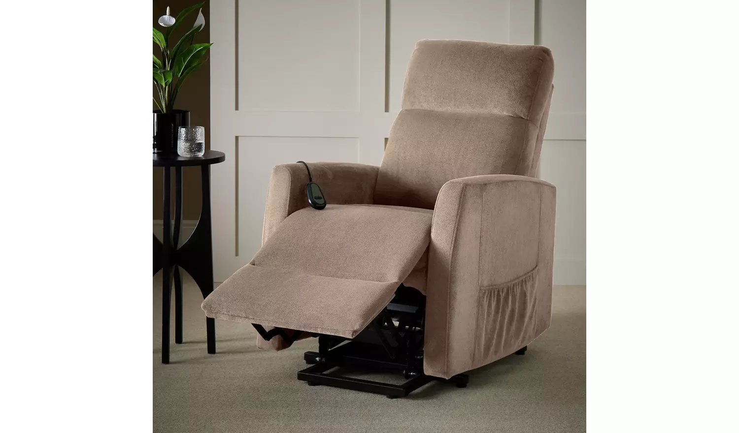 Argos Home Waylon Fabric Rise & Recline Chair - Natural