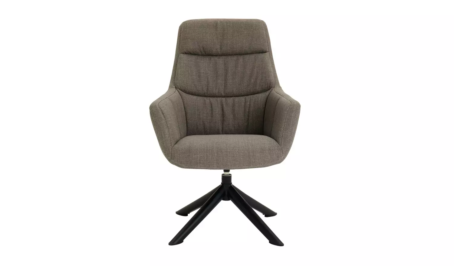 Argos Home Marnie Fabric Swivel Chair and Footstool - Grey